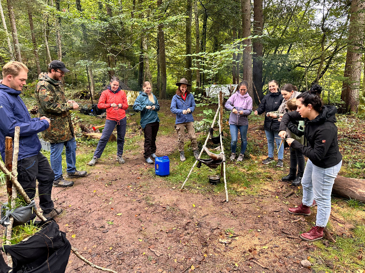 Teilnehmer beim Outdoor Training - Schönbuch Akademie Stuttgart