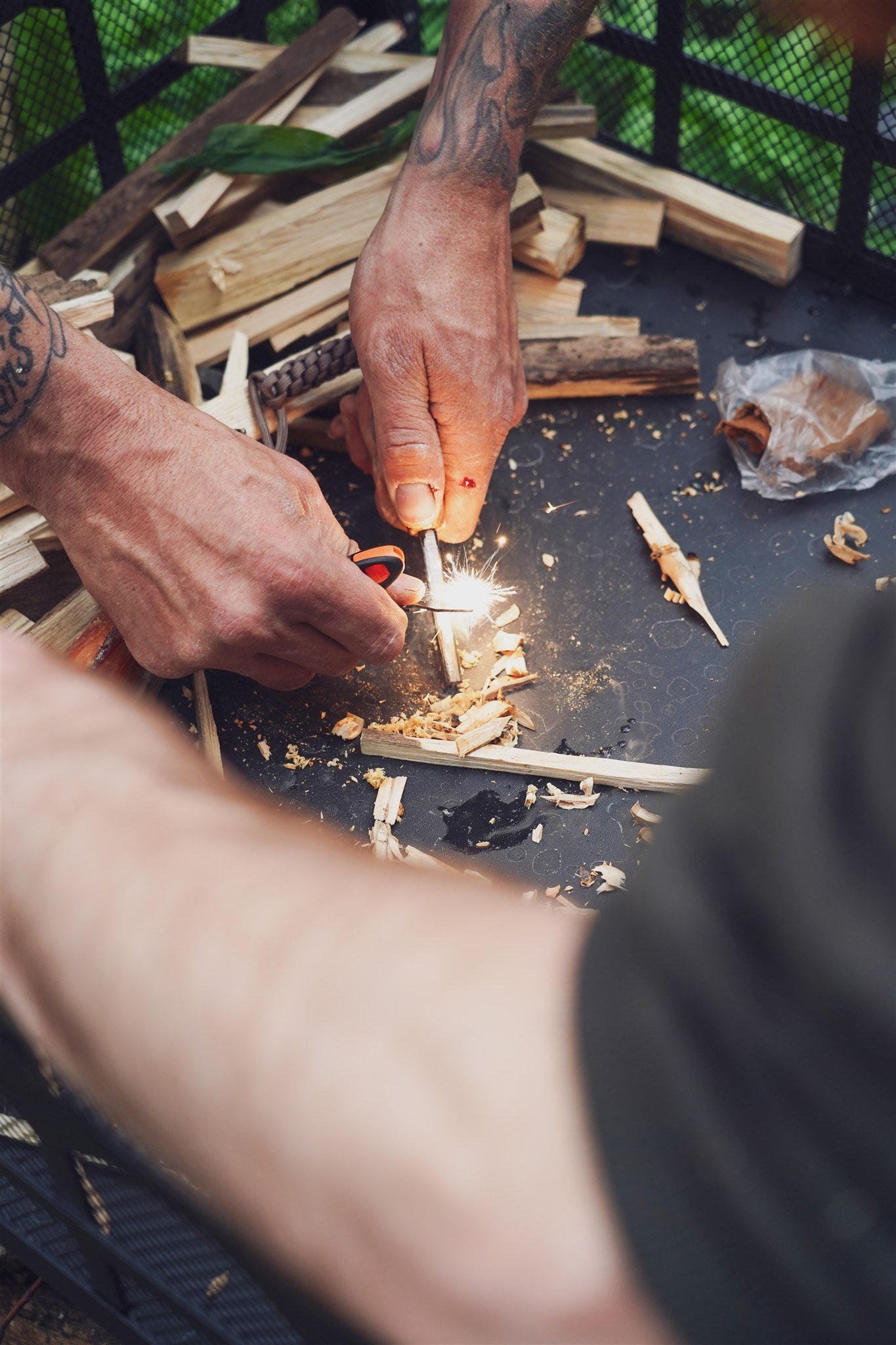 Teilnehmer beim Survival Training in Baden-Württemberg